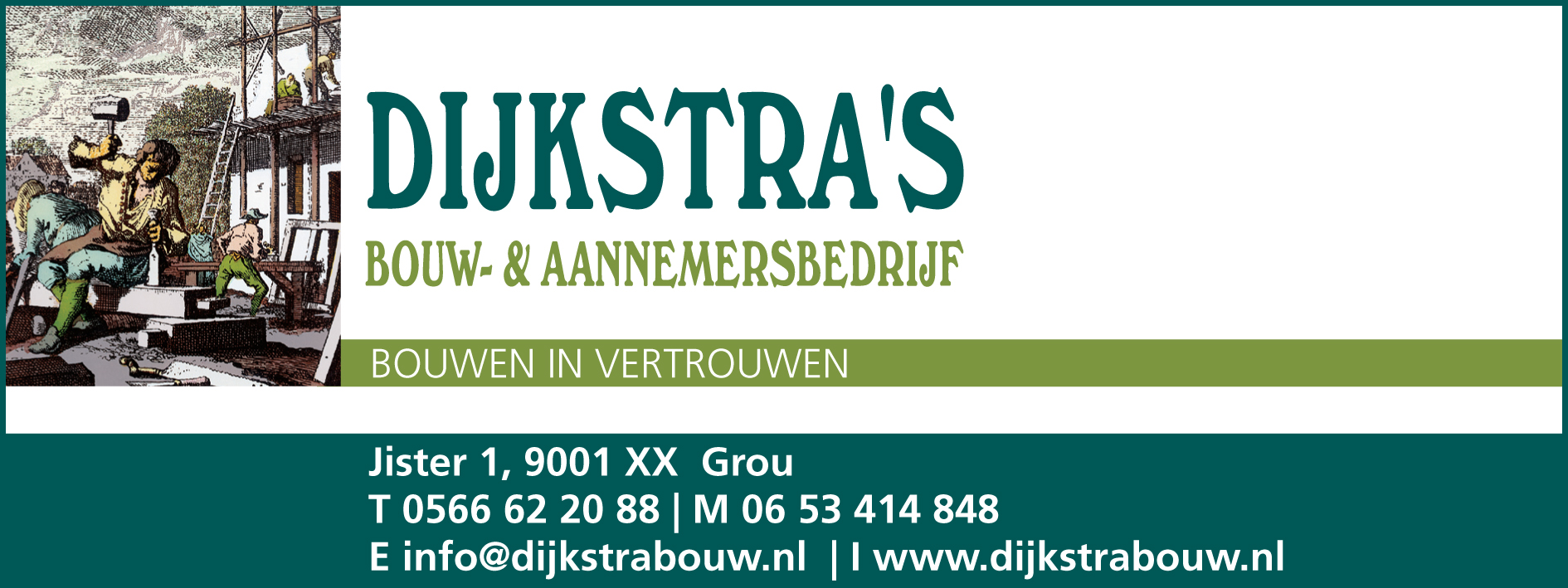 Logo van Dijkstra's Bouw- en Aannemersbedrijf B.V.
